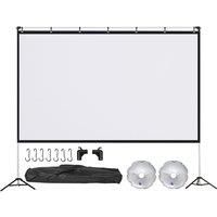 Homcom 100 Inch Portable Projector Screen