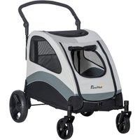 PawHut Pet Stroller for Medium Dogs/Cats - Grey