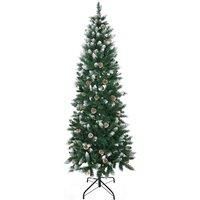 Indoor Artificial Snow Christmas Tree 6ft, Green