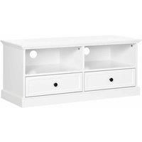 HOMCOM Modern TV Unit Cabinet For TVs Up To 45" White