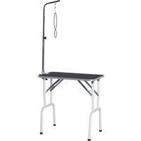 Dog Grooming Table Foldable with Adjustable Arm Max Load 30 KG 81x49x80 cm