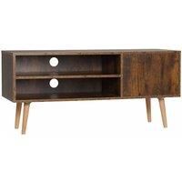 HOMCOM 99cm TV Stand Cabinet Shelves Drawers Storage - Brown