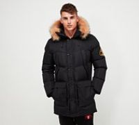 Zavetti Canada Thelon Long Padded Parka Jacket - Black