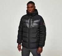 Zavetti Canada Villari Puffer Parka Jacket - Black - Size L