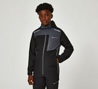 Monterrain Junior Deflect Woven Running Jacket - Black - Size L/B