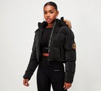 Zavetti Canada Womens Bellucci 2.0 Crop Jacket - Black - Size M