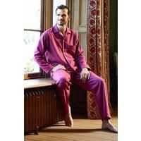 'Rioja' Herringbone Brushed Cotton Pyjama Set