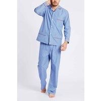 'Burford' Stripe Crisp Cotton Pyjama Set