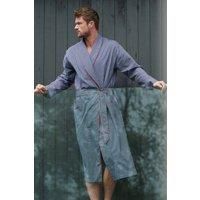 Winchester Stripe Crisp Cotton Dressing Gown