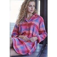 "Coral Shire" Square Brushed Cotton Nightshirt