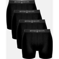 Pack of Four "Coal Black" Bamboo Stretch Trunks