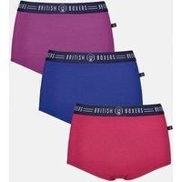 Pack of Three "Sloe Gin" Hipster Boxer Briefs