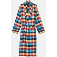 "Edinburgh" Check Brushed Cotton Dressing Gown