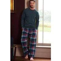 'Montrose' Check Brushed Cotton Pyjama Trousers