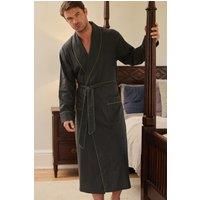 "Slate" Cotton Twill Dressing Gown