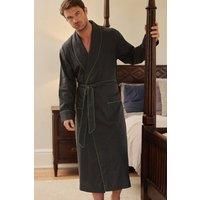 "Slate" Cotton Twill Dressing Gown