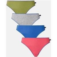 Pack of 4 Bamboo High Leg Knickers