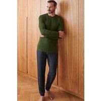 "Leaves" Stripe Bamboo Pyjama Set