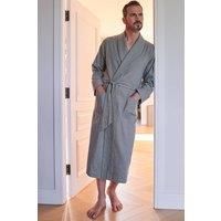 "Orkney" Herringbone Brushed Cotton Dressing Gown