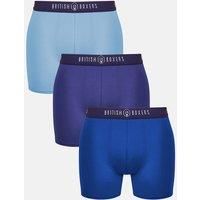 Pack of Three "Flame Blues" Stretch Trunks