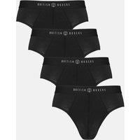 Pack of Four "Black" Bamboo Briefs