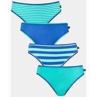 Pack of Four "Seagreen" Bamboo High Leg Knickers