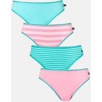 Pack of Four "Ice Cream Parlour" Bamboo High Leg Knickers