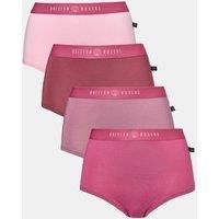 Pack of Four "Bunch of Roses" Bamboo Hipster Boxer Briefs