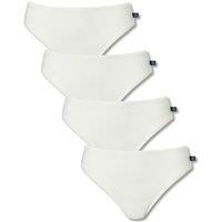 Pack of Four "Ivory" Bamboo High Leg Knickers