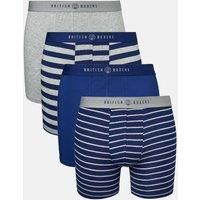 Pack of Four "Navy & Grey Marl " Bamboo Stretch Trunks
