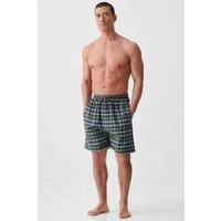 "Jura" Tartan Brushed Cotton Sleep Shorts