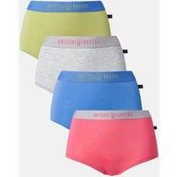 Pack of Four "Fresh Pastels" Bamboo Hipster Boxer Briefs