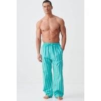 "New York Turquoise Stripe" Crisp Cotton Pyjama Trousers