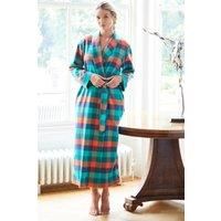"Acorn Squash" Check Brushed Cotton Dressing Gown