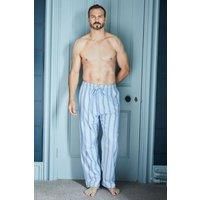 "Brighton Blue" Stripe Brushed Cotton Pyjama Trousers
