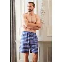 "Celt Navy" Tartan Brushed Cotton Sleep Shorts