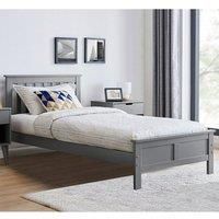 AZURE White Grey Wooden SINGLE/DOUBLE/KING Bed Frame Storage Drawers & Mattress