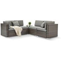 ORLANDO Modular Rattan 4/6 Seater Outdoor Garden Decking Patio Sofa Set & Cover