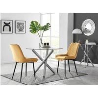 https://www.burton.co.uk/product/furnitureboxuk-selina-round-glass-chrome-leg-dining-table-and-pesaro-black-leg-chairs_p-920a4948-a9f8-4d5b-8ba2-16ec1b956598£colour=Mustard&size=4%20Person