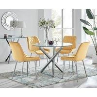 https://www.burton.co.uk/product/furnitureboxuk-selina-round-glass-chrome-leg-dining-table-and-pesaro-silver-leg-chairs_p-d4df42ef-5c42-4934-9488-a4df097aac42£colour=Mustard&size=4%20Person