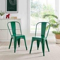 2x Colton Industrial Dining Chair