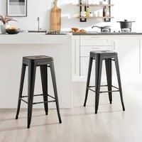 2 x Colton 'Tolix' Style Bar Stools