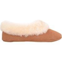 Eleanor, Sheepskin Ballerina Slipper with Suede Sole