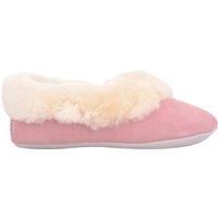 SNUGRUGS Women's Eleanor, Sheepskin Ballerina Slipper with Suede Sole in Light Pink | Size: 7