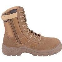 Leather Suede Lace Up Oil Resistant Outdoor Hiking High Boot