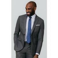 Dobell Mens Grey Suit Jacket Slim Fit-40R