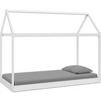 Home Detail Taylor White Wooden Kids House Bed