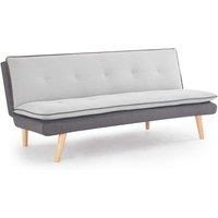 Home Detail Willow Light Grey Fabric with Dark Grey Base 3 Seater Sofabed