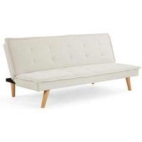 Home Detail Ada Beige Fabric 3 Seater Sofabed