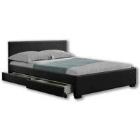 Home Detail Comet Black Four Drawer Double Bed